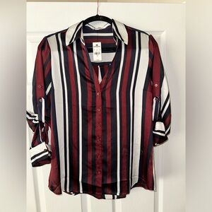 NEW W/ TAG Express Striped Blouse.